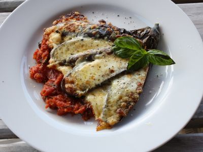 Italienske retter med aubergine